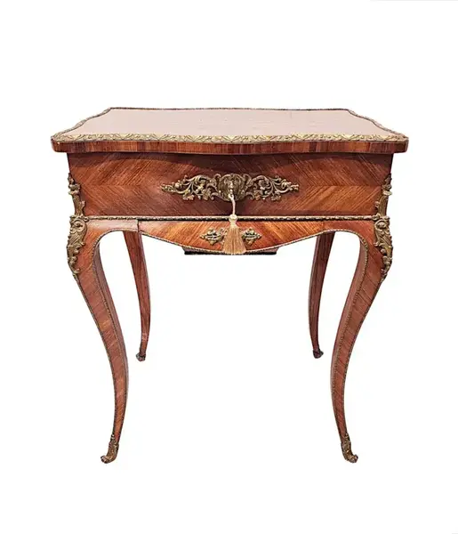 A Very Fine 19th Century Ormolu Mounted Side Table Or Ladies Work Box