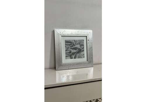 Contemporary Pencil Drawing Of Draped Fabric, Framed And Glazed