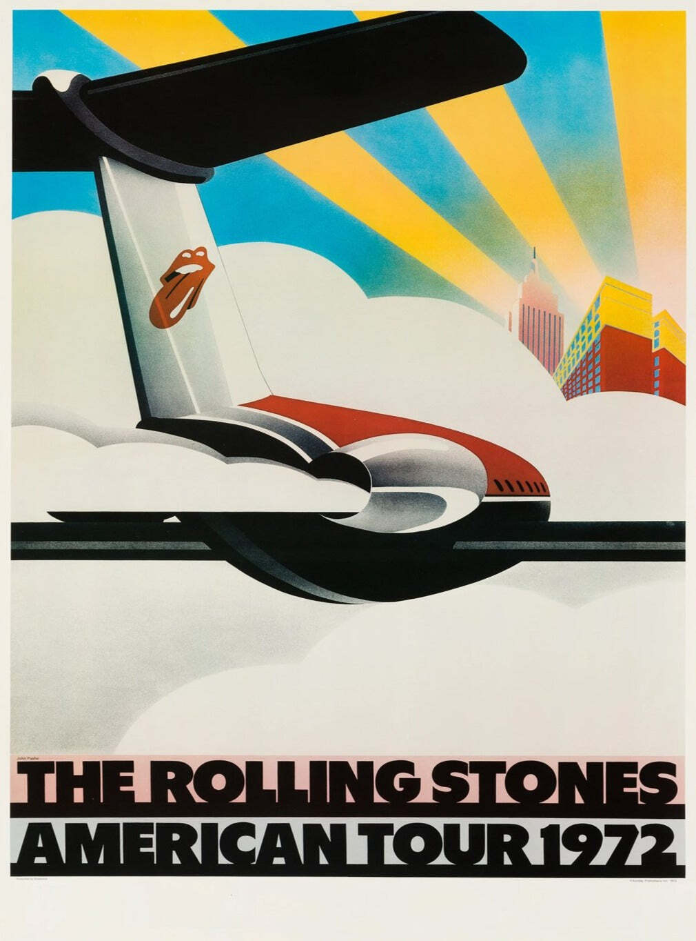THE ROLLING STONES AMERICAN TOUR 1972当時物 Rolling Stones American Tour 1972 Original Vintage Poster | John