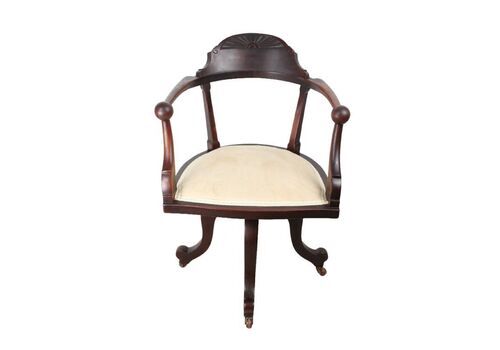 Victorian Mahogany Revolving Office Desk Chair By Cv Smith
