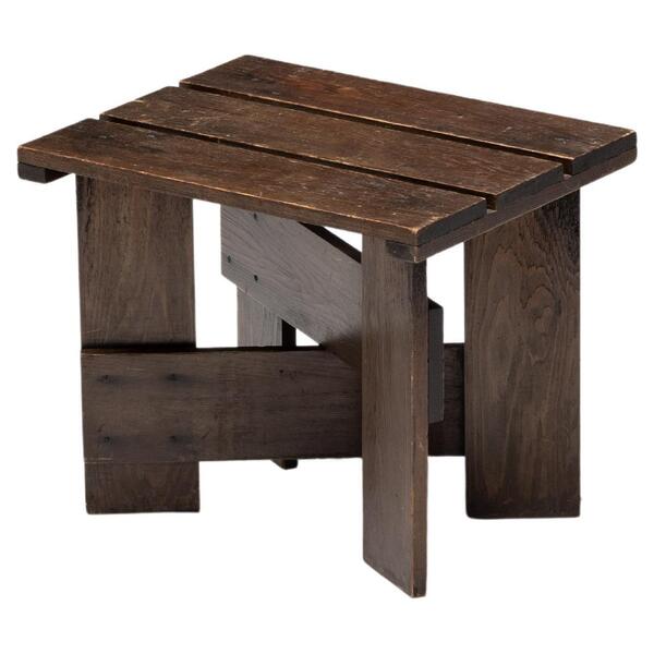 Crate Side Table By Gerrit Rietveld, Netherlands, 1930s