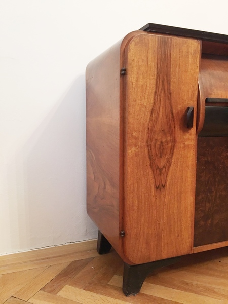 Record Player Cabinet By Jindrich Halabala For Up Zavody, 1930s photo furniture