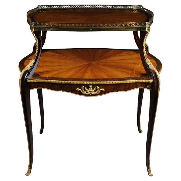 Unique French Side Table / étagère After F. Linke