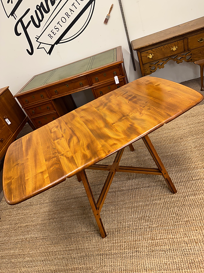 Vintage Ercol Elm Drop Leaf Dining Table