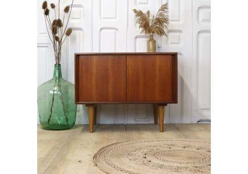 Vintage G Plan Media Record Vinyl Cabinet Sideboard