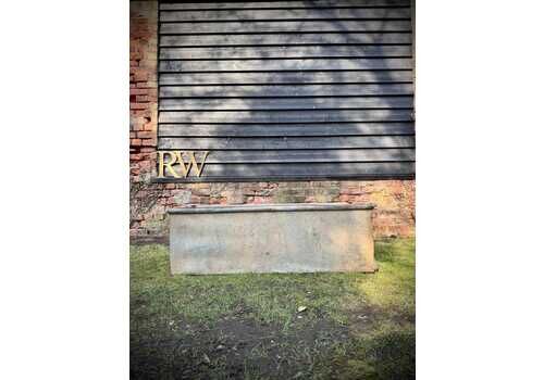 Vintage Galvanised Trough Planter / Raised Bed Plant Tree Shrub Herb Pot Bb