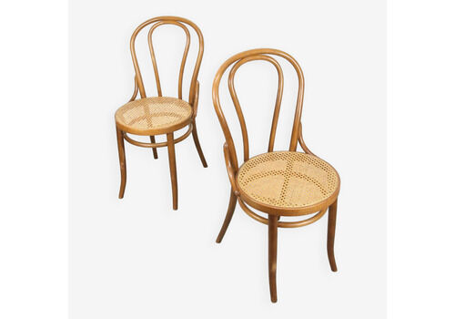 Vintage No. 18 Dining Chairs Attributed To Michael Thonet, Set Of 2