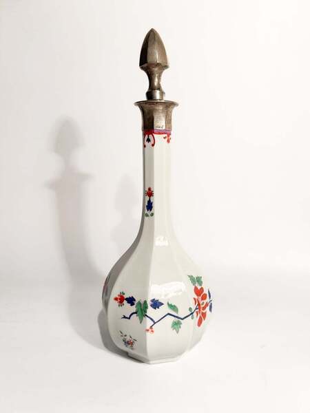 Meissen　Bottle Meissen Porcelain Bottle With 800 Silver Cap Early Twentieth