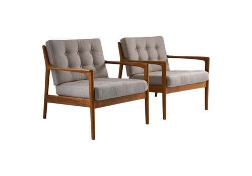 Scandinavian Midcentury Lounge Chairs Model "USA 75" By Bertil Fridhagen