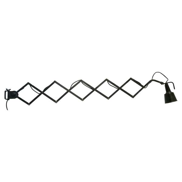 Rare & Huge Adjustable Bauhaus Scissor Wall Lamp By Wilhelm Bäder Germany 1930s