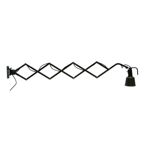 Huge Adjustable Bauhaus Scissor Wall Lamp By Wilhelm Bäder Germany 1930s