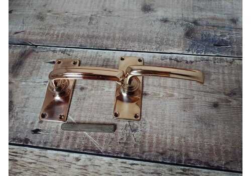 Copper Brass Door Handles, Vintage Rose Brass Door Handles, Antique Brass Lever Door Handles
