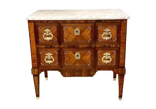 18th Century French Louis XVI Marquetry Commode