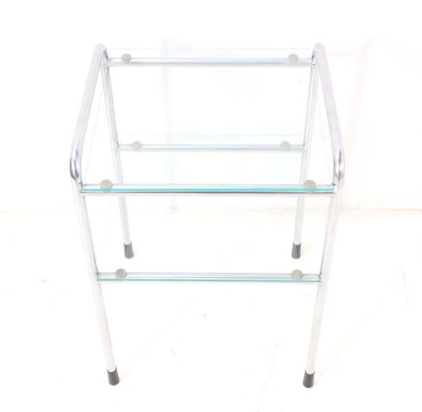 Art Deco Chrome Side Table Or Telephone Table Model 510 By W.H. Gispen photo for sale