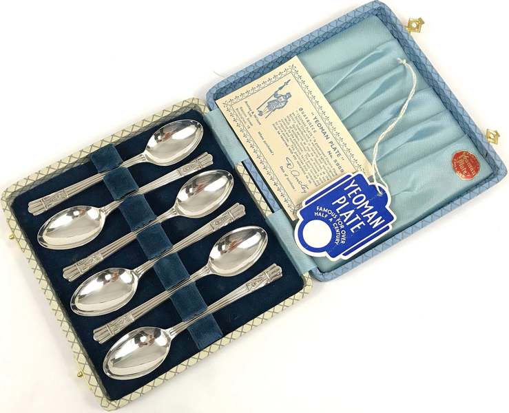Vintage Boxed Set Of Spoons Set Of Six Six Teaspoons Yeoman