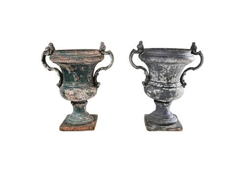 Antique Cast Iron Urns