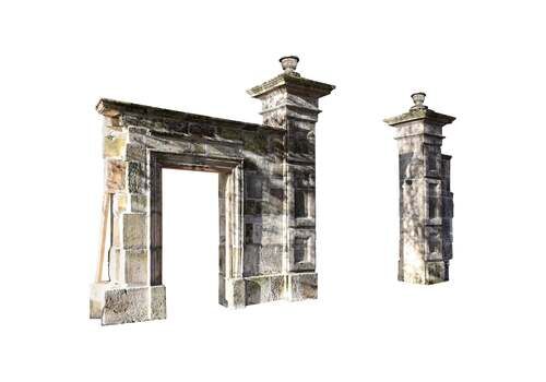 Antique Stone Pillar Gate