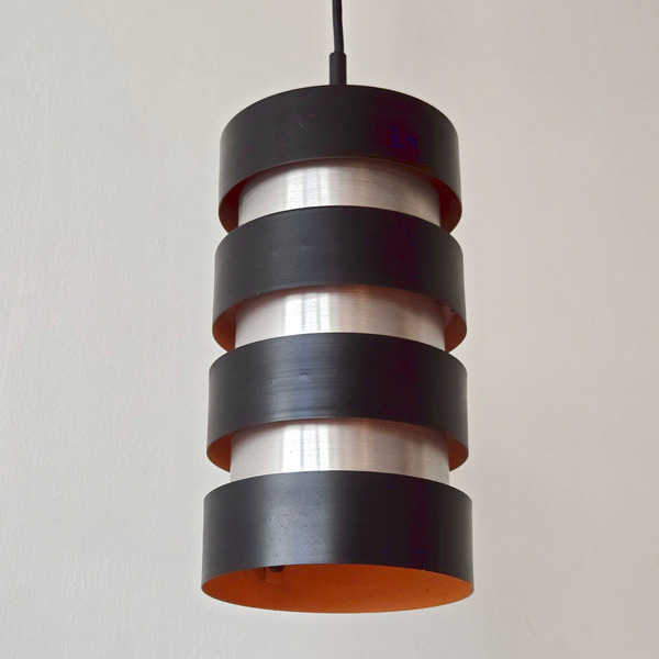 Vintage 1960 Jo Hammerborg Fog & Morup 60s Eiffel Pendant Chandelier