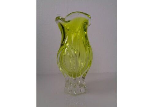 Czech Glass Vase By Josef Hospodka, 1960s
