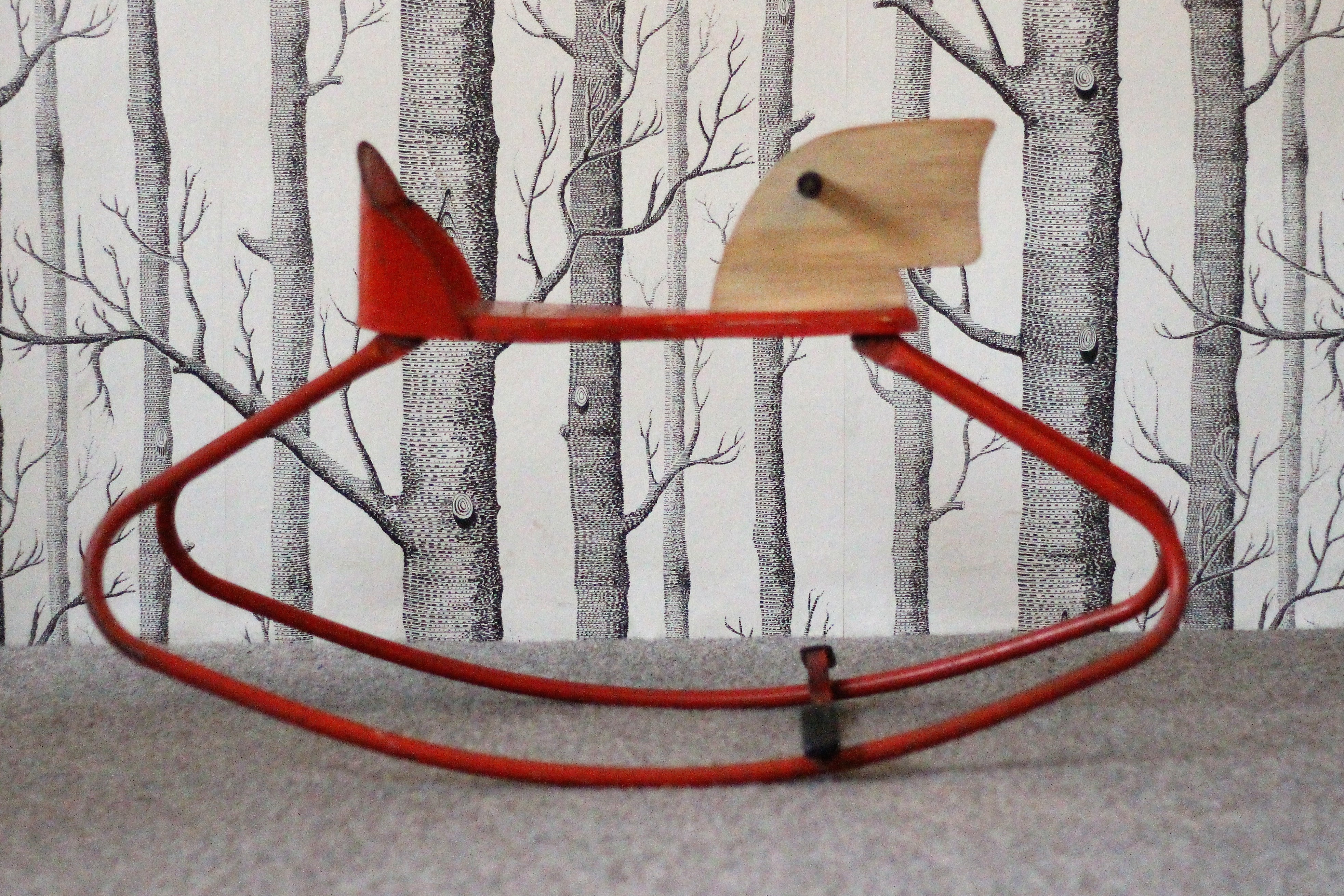 metal rocking horse 1950