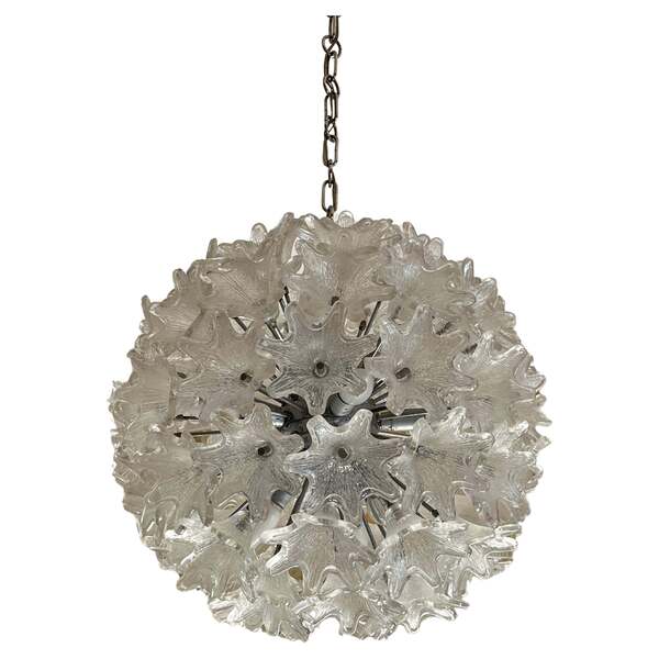 Mid Century 11 Lights "Esprit" Chandelier By Toni Zuccheri For Venini