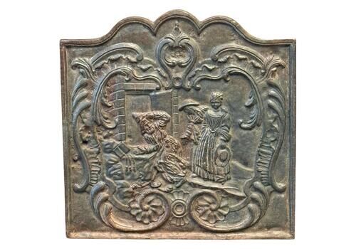 French Louis XV Style Fireback / Backsplash, 20th Century