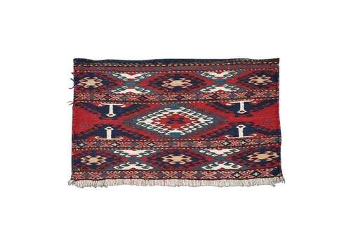 Antique Caucasian Or Shahsavan Mafrash Panel Rug, Circa 1890