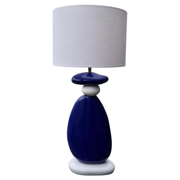 Large Ceramic Lamp By Francois Chatain