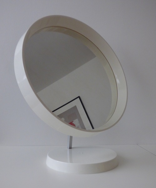 Vintage Retro 1970s Danish Acrylic Plastic Tilting Vanity Mirror