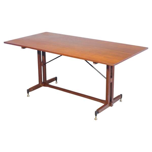 Italian Design Table From The 1960s Made Of Wood