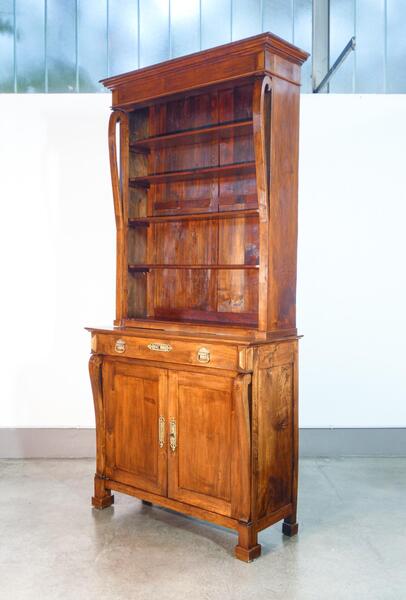 Large Empire Style Sideboard Bookcase Made Of Solid Walnut Wood. Early 19th Century photo furniture