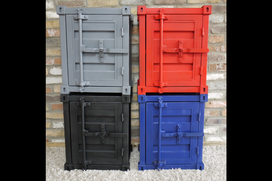 Container Bedside Table Side With Storage Container Bedside Table Side With Storage Diffe Colours Retro Vinterior