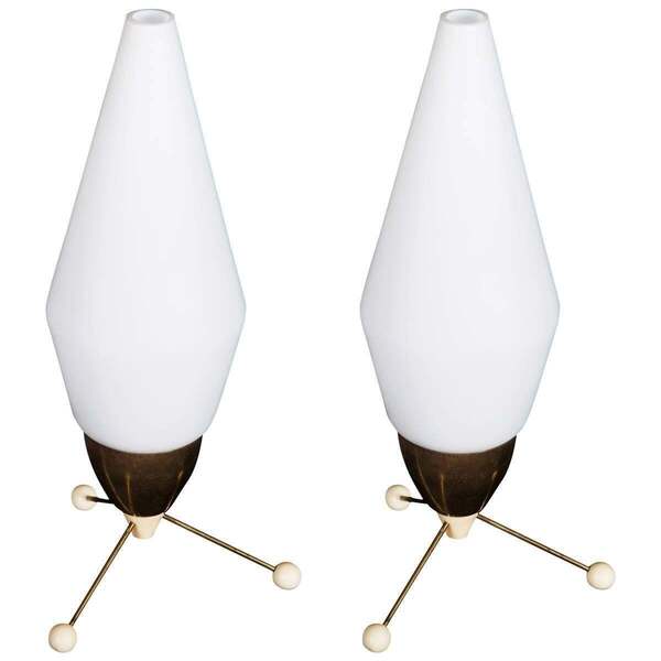 Table Lamp "Rocket" By Stanislav Kučera For Lustry Kamenický šenov