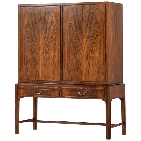Cabinet In The Style Of Kaare Klint By Cabinetmaker C.B. Hansen In Denmark