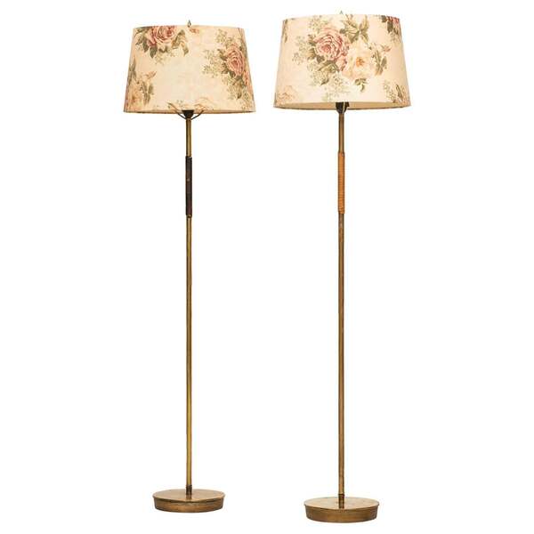Floor Lamps Attributed To Paavo Tynell Produced In Finland