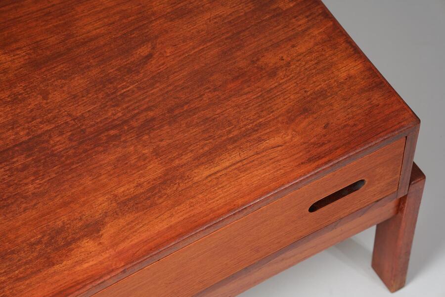 Scandinavian Modern Side Table, Illum Wikkelsø, Hjørring Møbel, Denmark, 1960s photo for sale