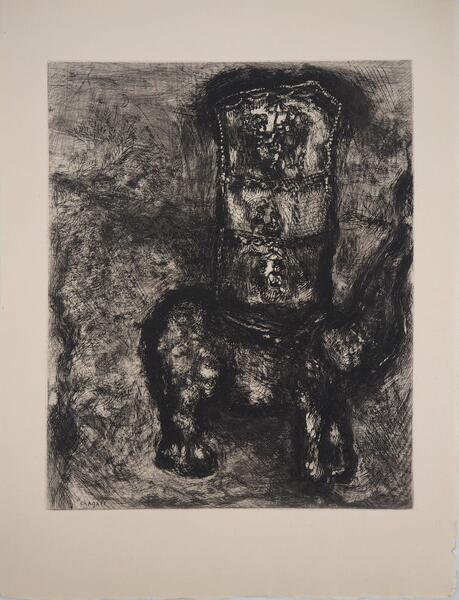 Marc Chagallthe Rat And The Elephant   Original Etching   Ref. Sorlier #1791952
