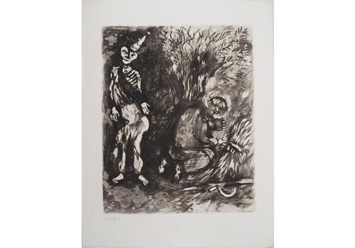 Marc Chagalldeath And The Lumberjack   Original Etching   Ref. Sorlier #1011952