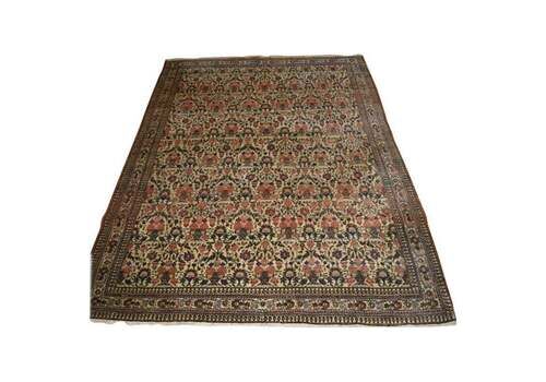 Antique Abedeh Rug With The Classic Zili Sultan ‘Vase And Peacock’ Design