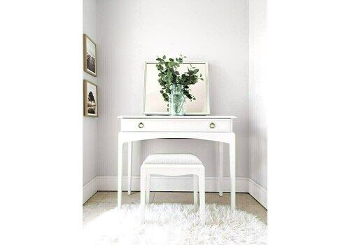 Spray Painted White Stag Small, Compact Dressing Table Set