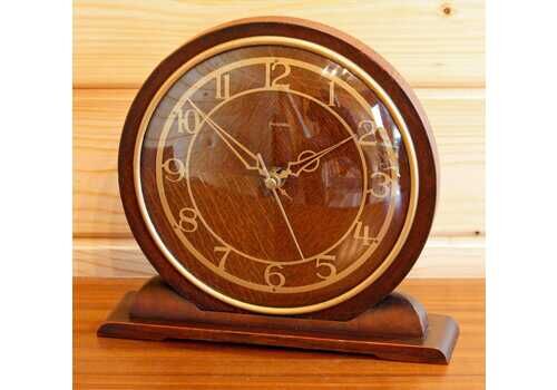 Vintage Ingersoll Mantel Clock   22cm Wooden Retro Mid Century 50s Antique Desk Clock Off The Wall Clocks