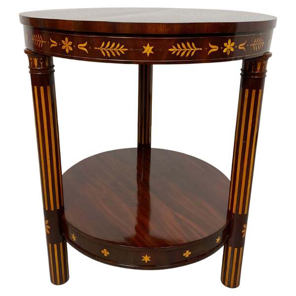 Inlaid Empire Side Table Circa 1800