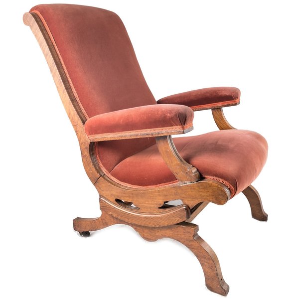 Victorian Walnut Platform Rocking Chair Victorian Walnut Platform Rocking Chair