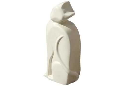 Porcelain Stylized Cat Italian Production Studiolinea Com 1970s White