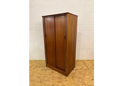 Freestanding Teak Gentlemen’s Wardrobe From Austinsuite – Highly Collectable