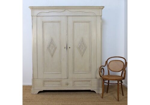 Antique Continental Painted Wardrobe