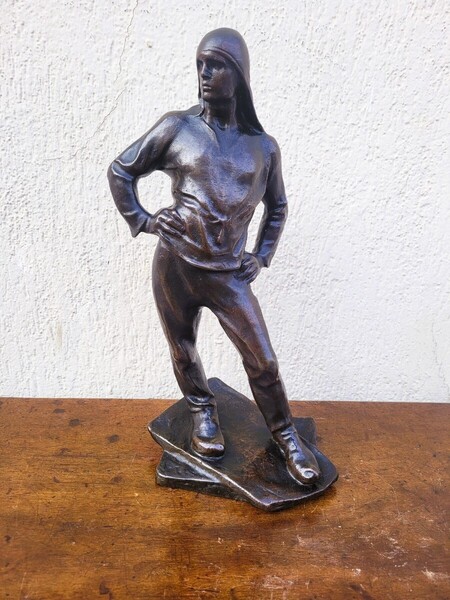 C Meunier, The Stevedore Of The Port Of Antwerp, Signed Bronze, 19th Century