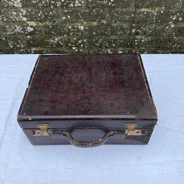 1930s Vanity Case, Small Suitcase, Vintage Vanity Case, Make Up