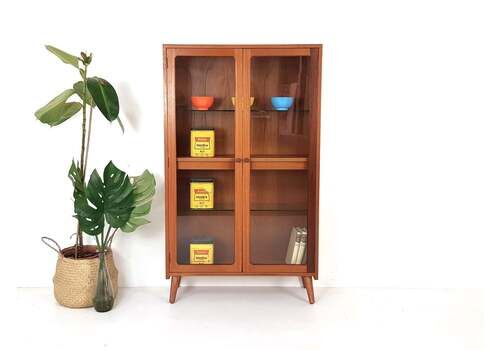 Vintage G Plan Shelving Unit / Display Cabinet   Danish Influence Retro