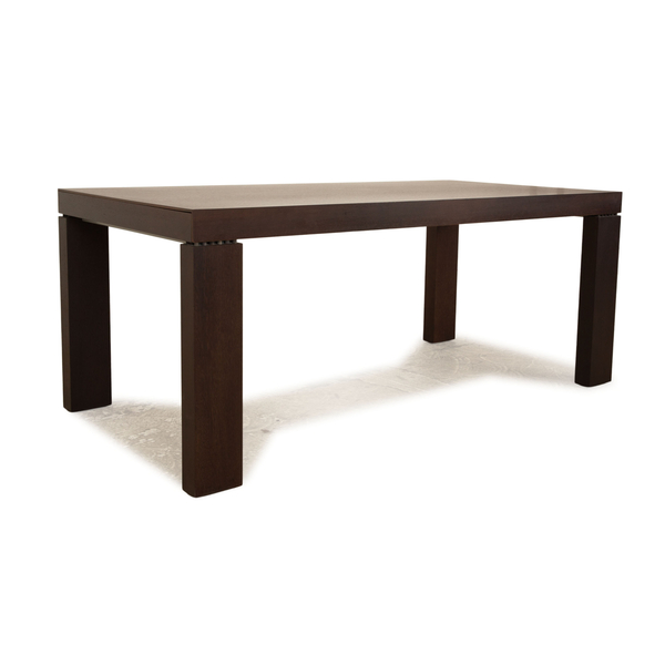 Molteni Globo Wooden Dining Table Brown Extendable Function